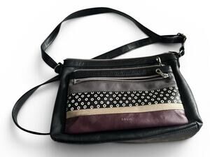 Relic by Fossil Multicolor Polka Dot Crossbody Faux Leather